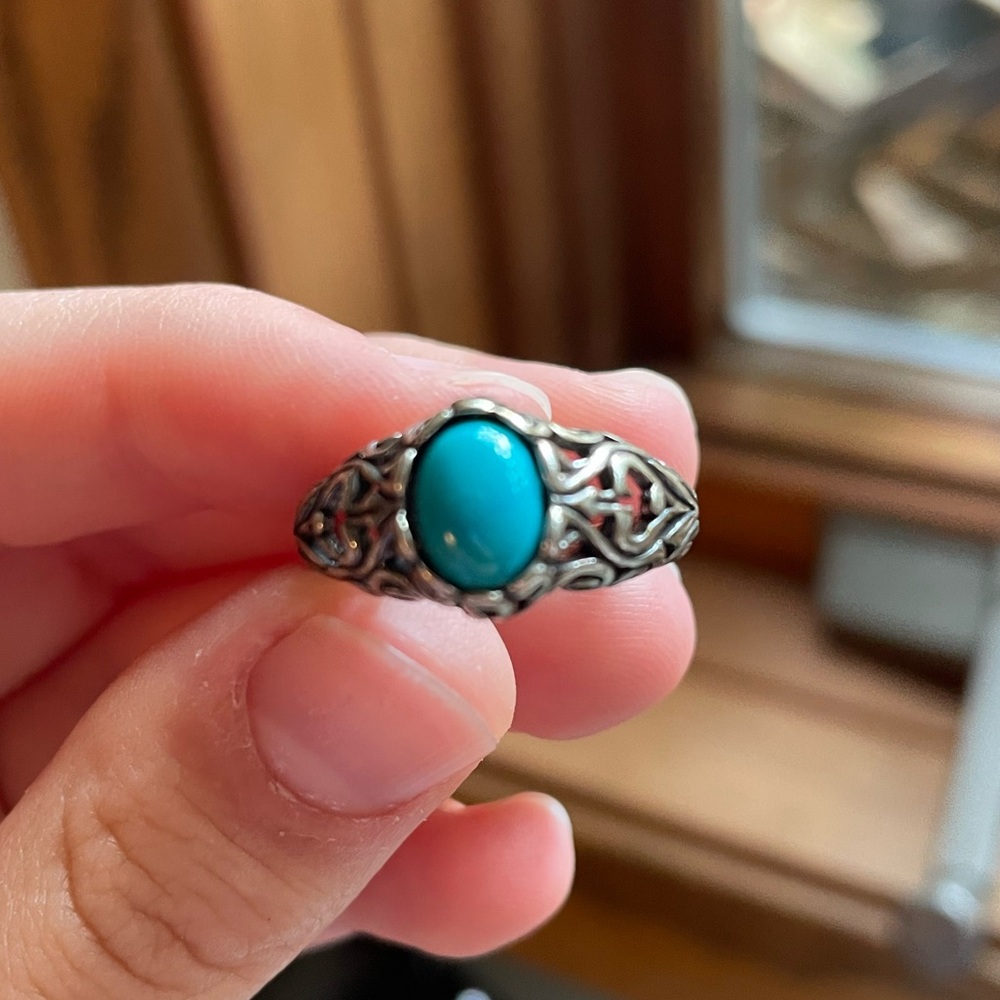 Shube Dakota West Sterling Silver Turquoise Ring